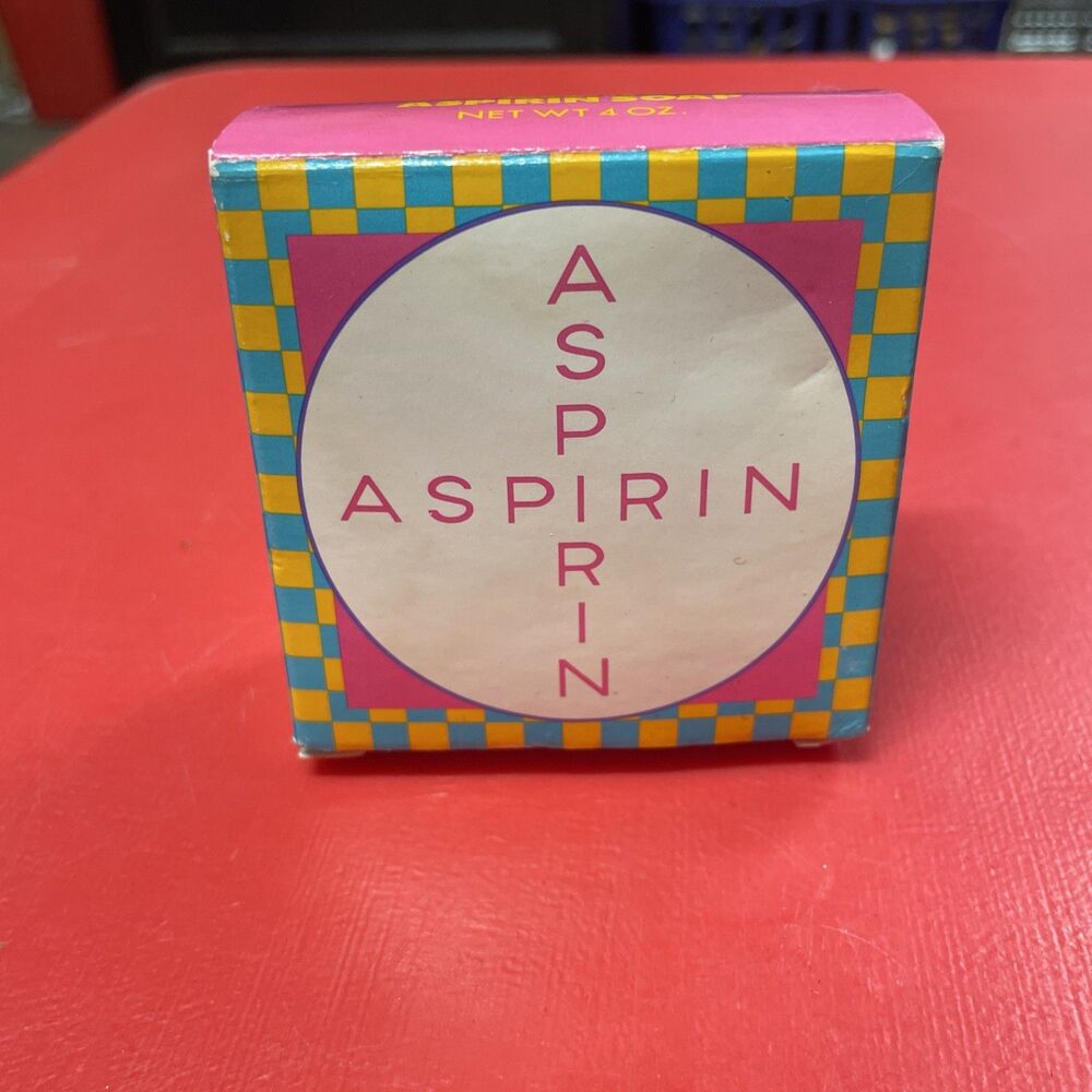 Vintage Avon Aspirin Bar Soap 4 Ounce 1980's New In Box